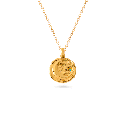 Talisman Celestial Birthstone Necklace (Gold)