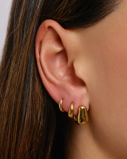 Tess Gold Hoop Earrings