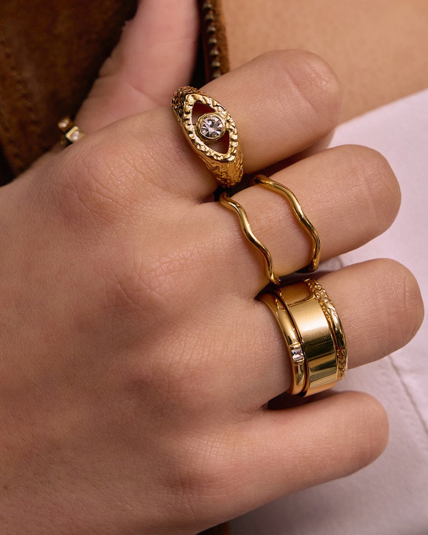 Danica Gold Ring Stack