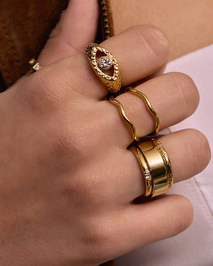Danica Gold Ring Stack