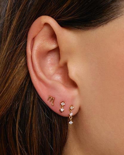 Star Sign Single Stud Earring
