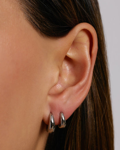 Mini Earring Stack - Silver