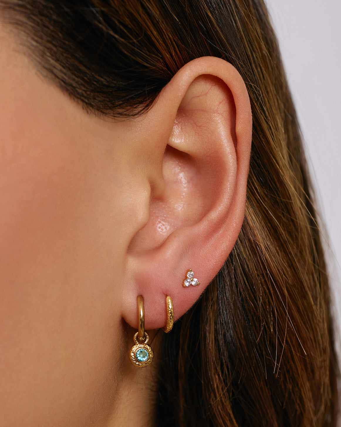 Crushed Birthstone Earrings