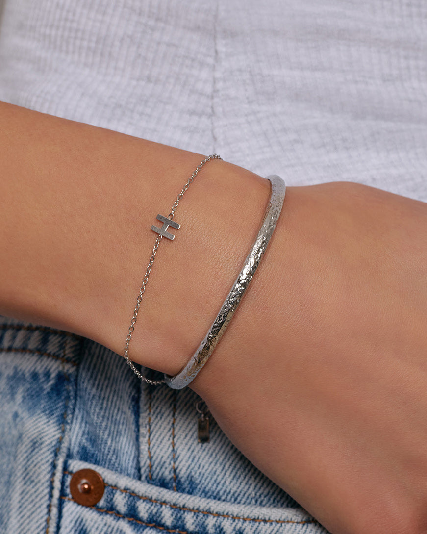 Stevie Silver Cuff Bracelet