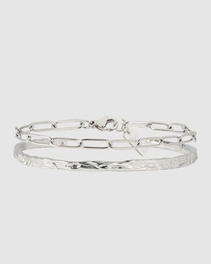 Salvador Bracelet Stack - Silver