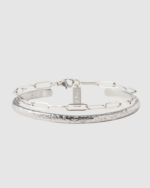 Santi Bracelet Stack - Silver