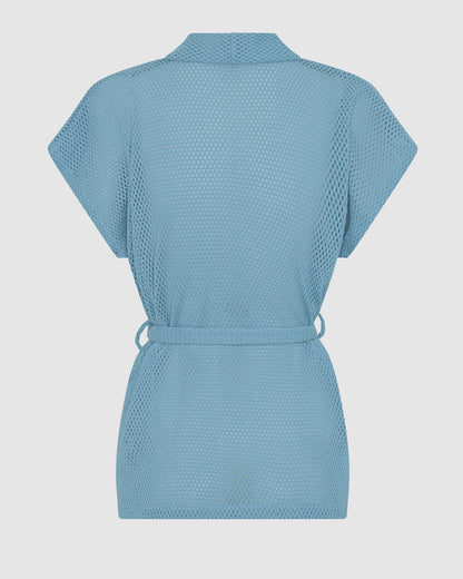 Sardinia Wrap Top - Bluebell