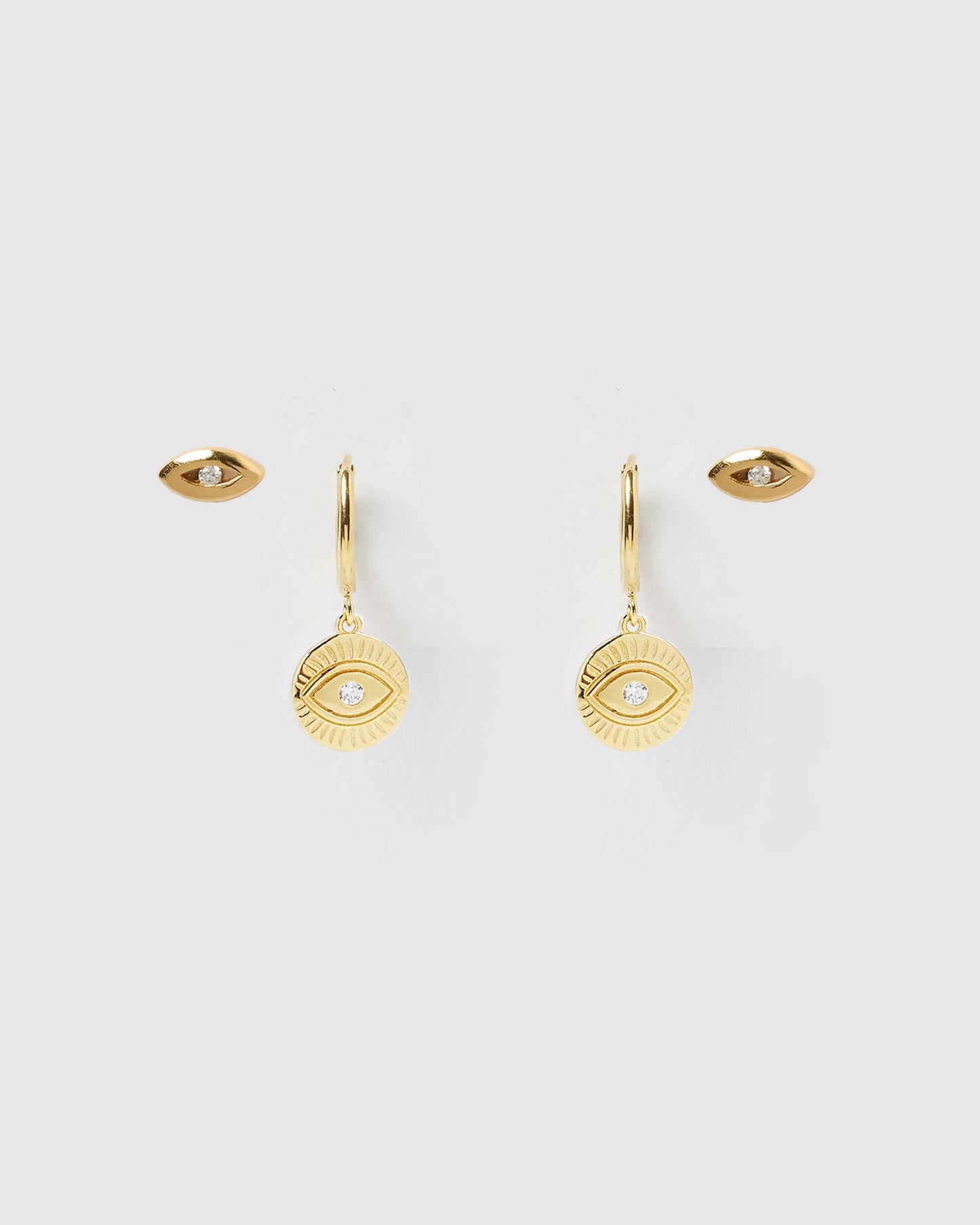 See No Evil Earring Stack