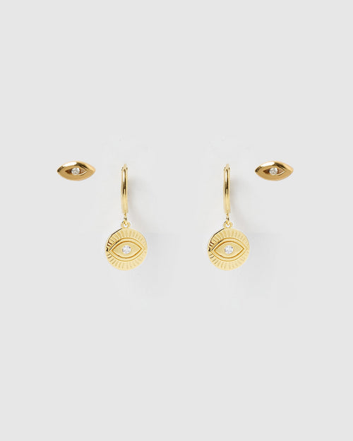 See No Evil Earring Stack