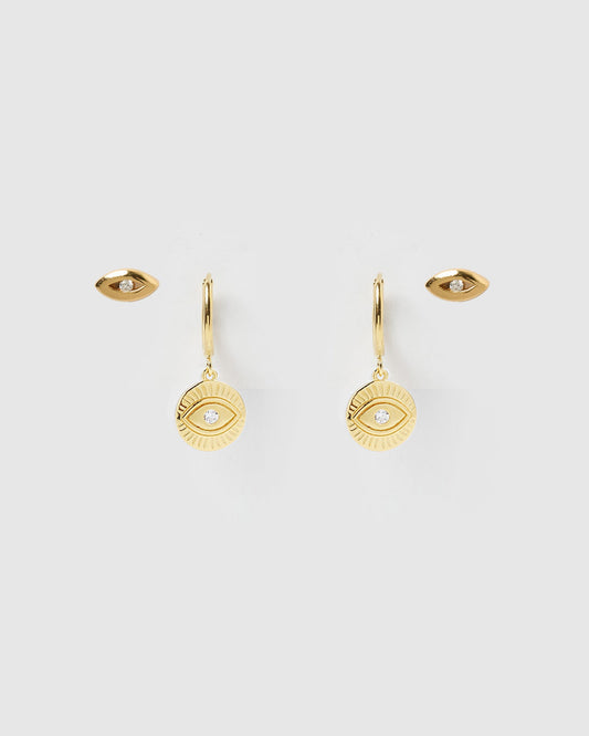 See No Evil Earring Stack