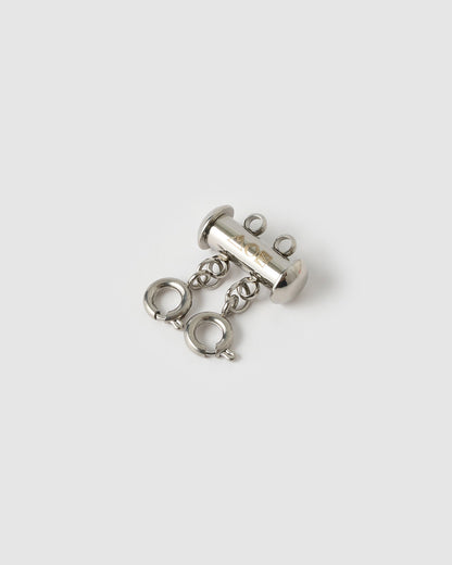 Necklace Stacking Clasp - Silver
