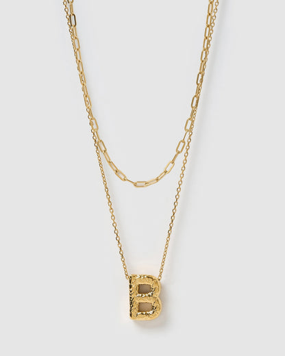 Statement Letter Necklace Stack