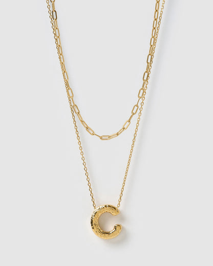 Statement Letter Necklace Stack