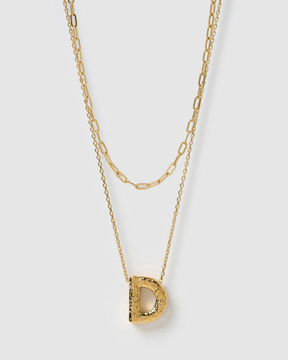 Statement Letter Necklace Stack