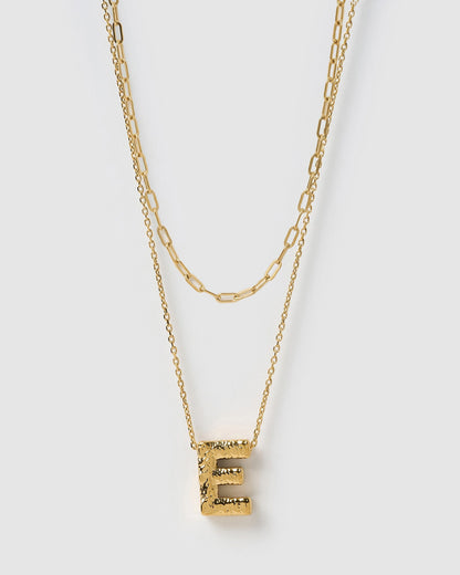 Statement Letter Necklace Stack
