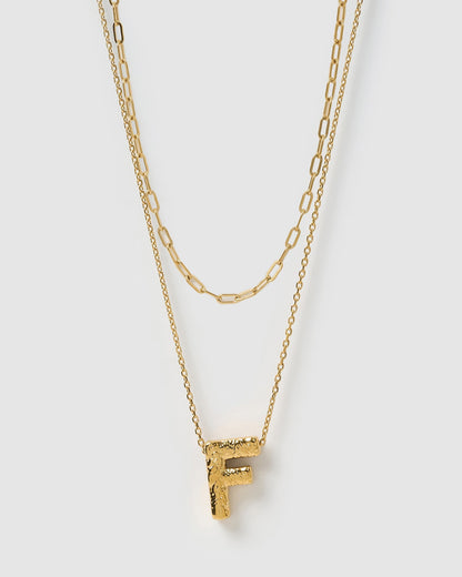 Statement Letter Necklace Stack