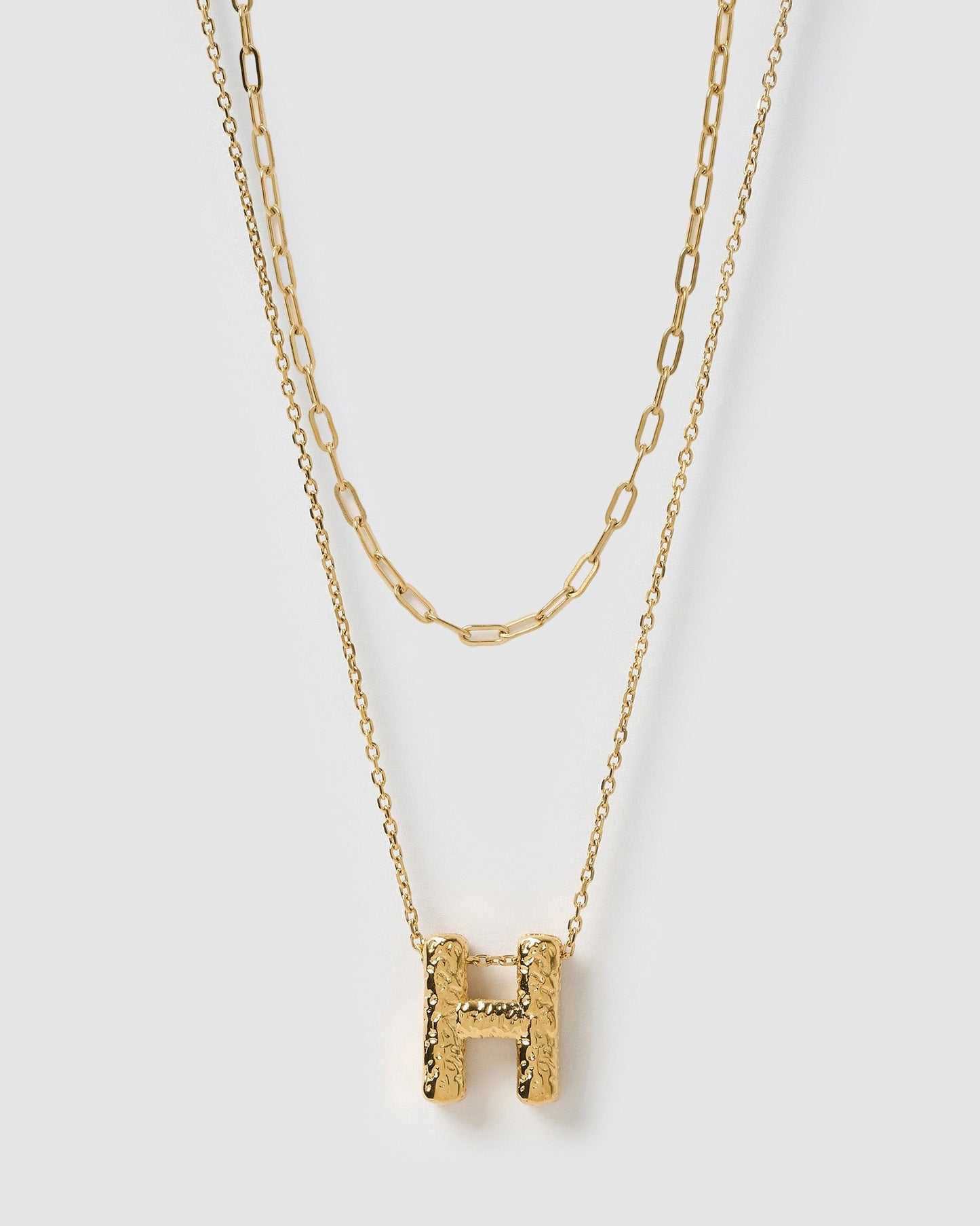 Statement Letter Necklace Stack