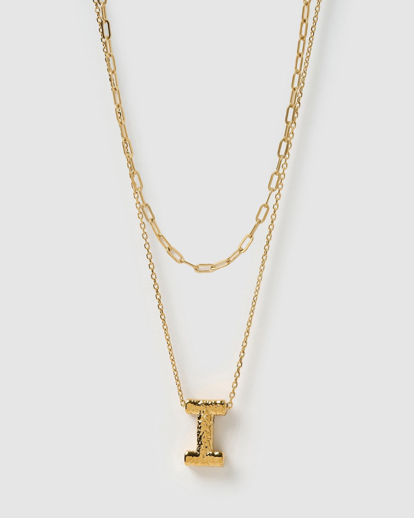 Statement Letter Necklace Stack