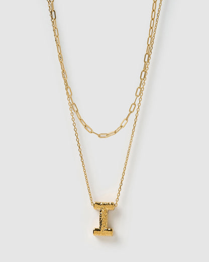 Statement Letter Necklace Stack