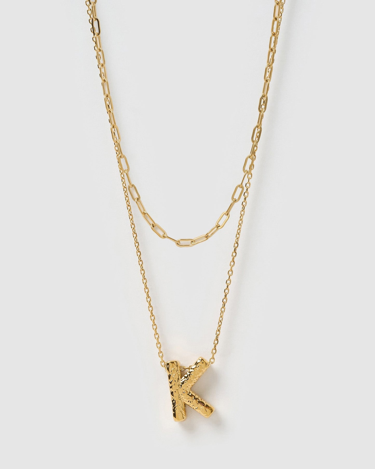 Statement Letter Necklace Stack