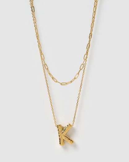 Statement Letter Necklace Stack