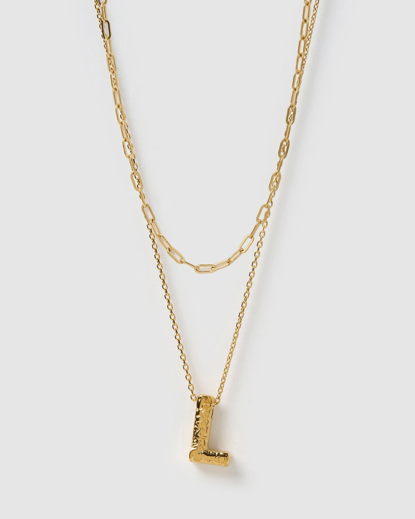 Statement Letter Necklace Stack