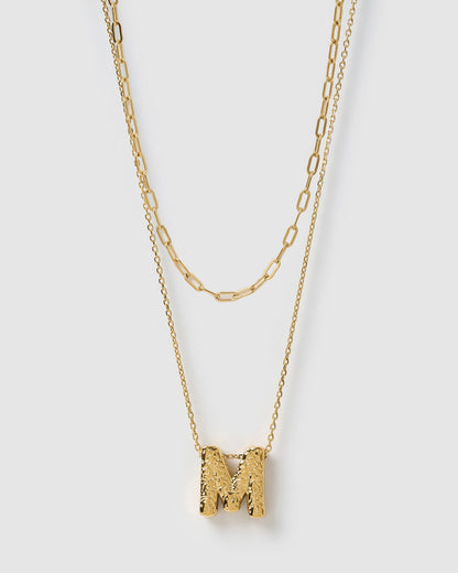 Statement Letter Necklace Stack
