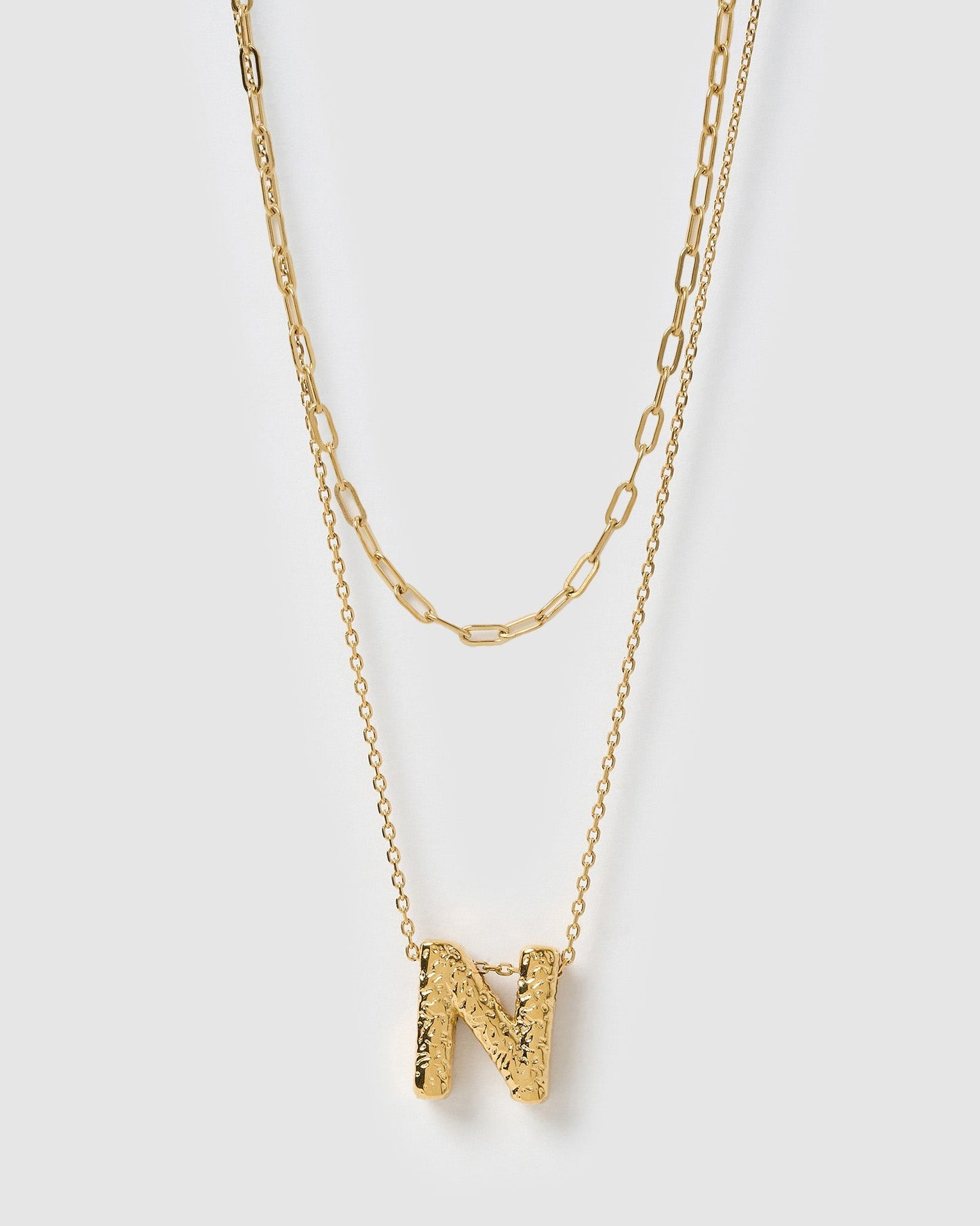 Statement Letter Necklace Stack