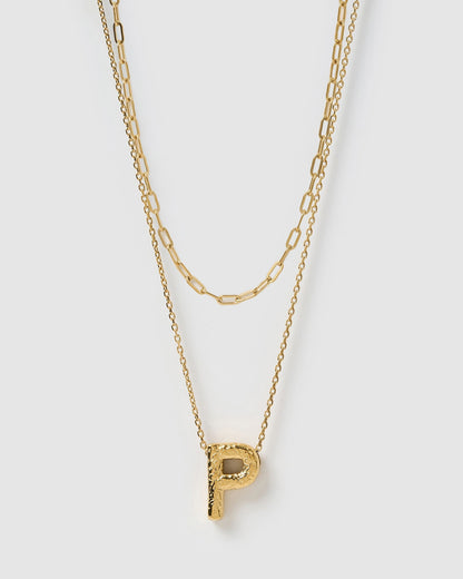 Statement Letter Necklace Stack