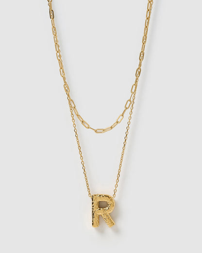 Statement Letter Necklace Stack