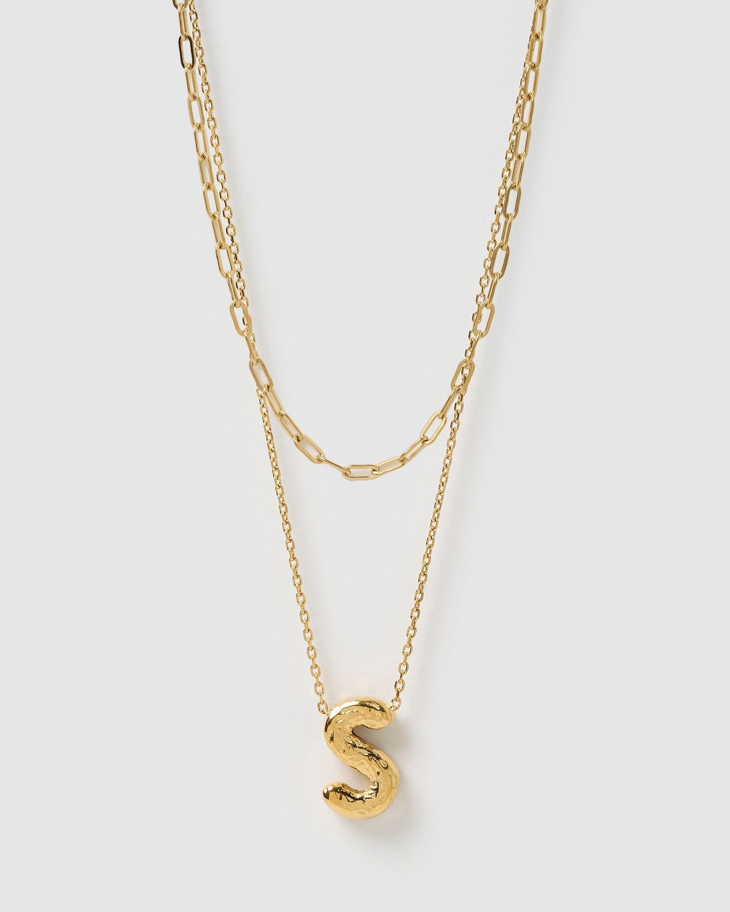 Statement Letter Necklace Stack