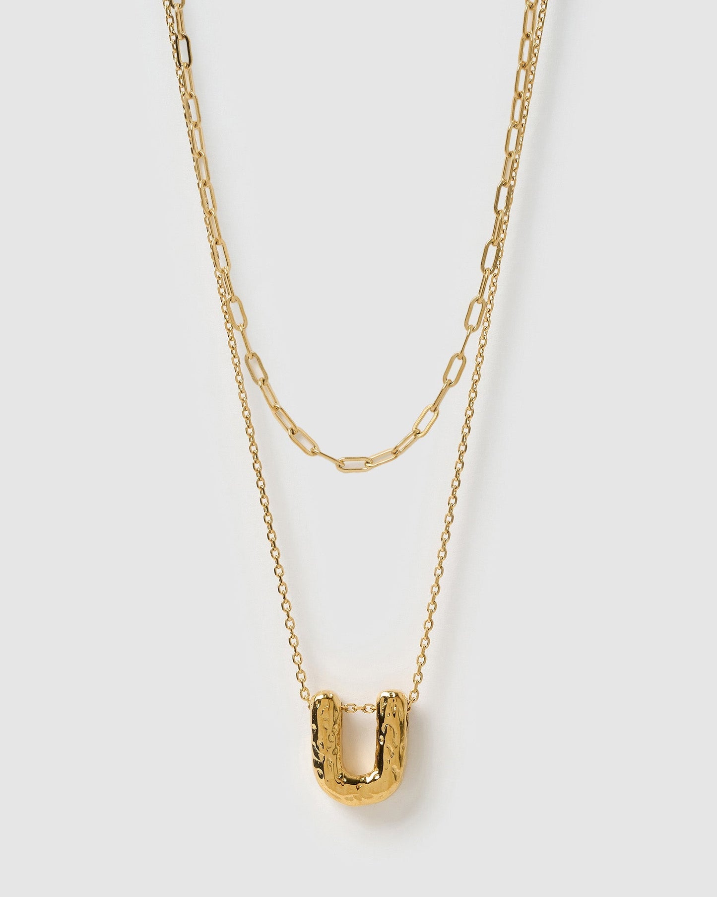 Statement Letter Necklace Stack