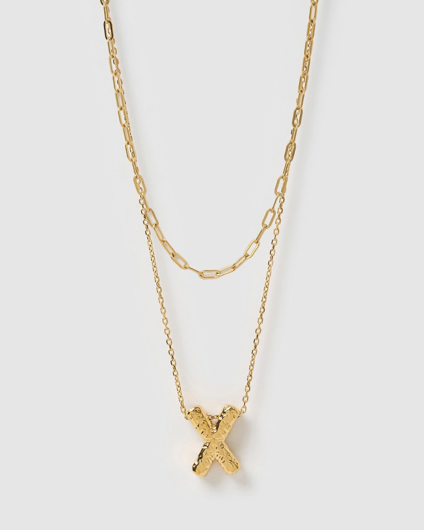 Statement Letter Necklace Stack