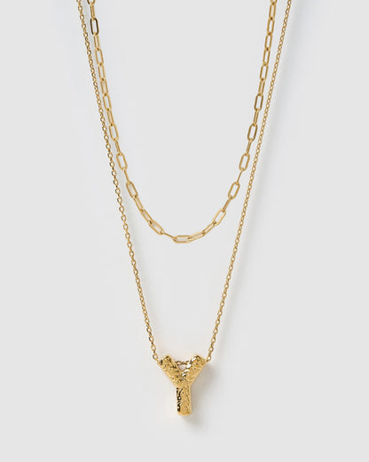 Statement Letter Necklace Stack