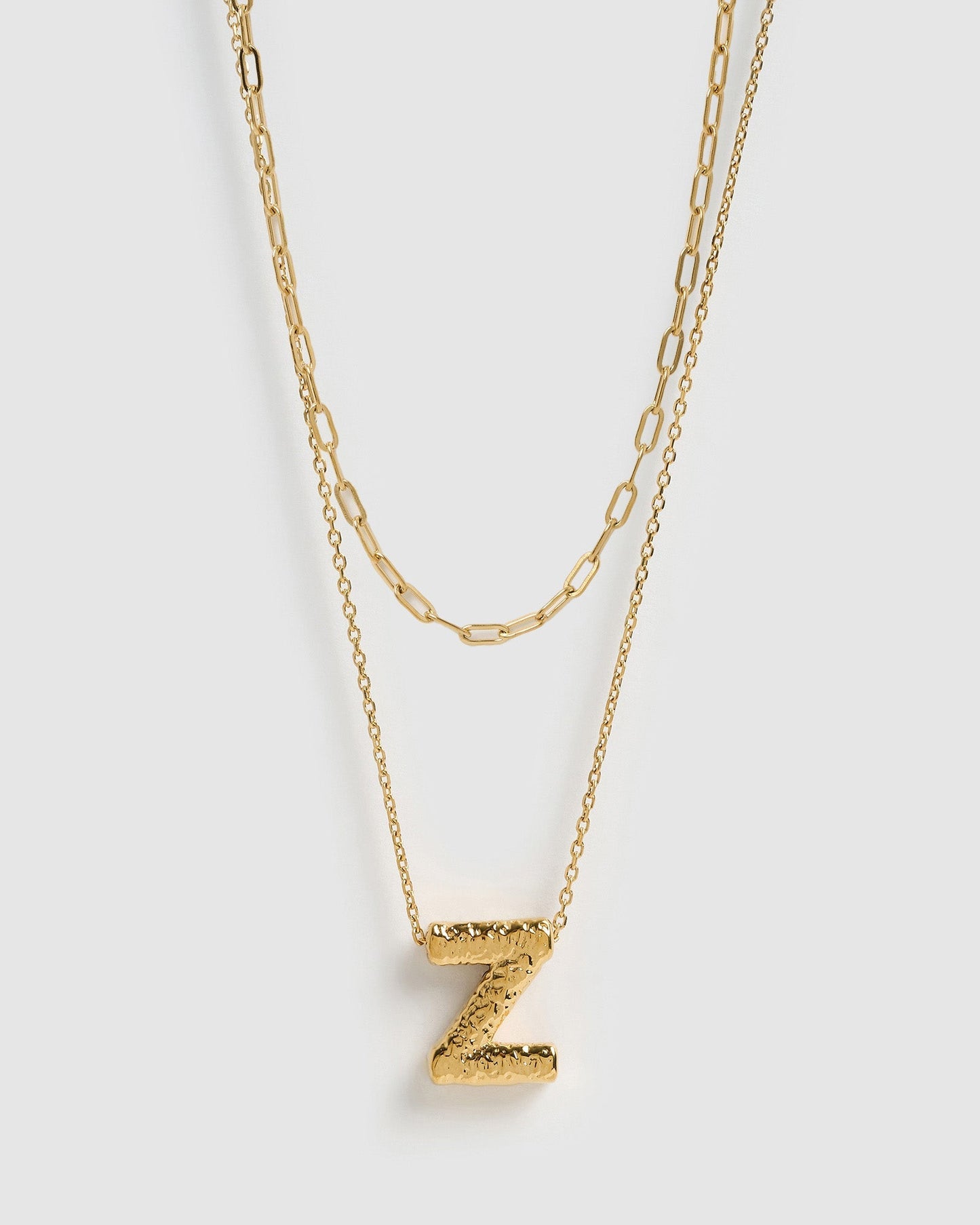 Statement Letter Necklace Stack