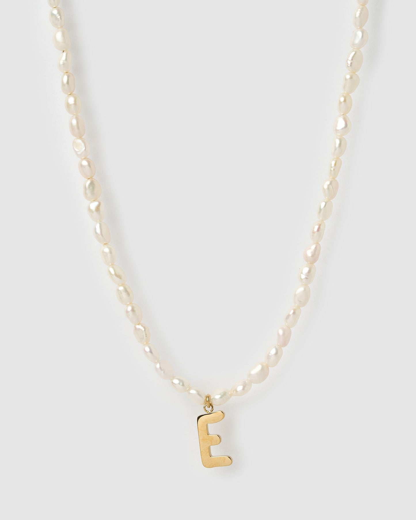 Statement Letter Pearl Necklace