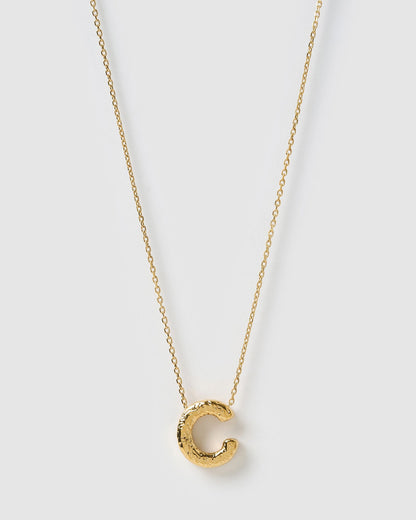 Statement Gold Letter Necklace