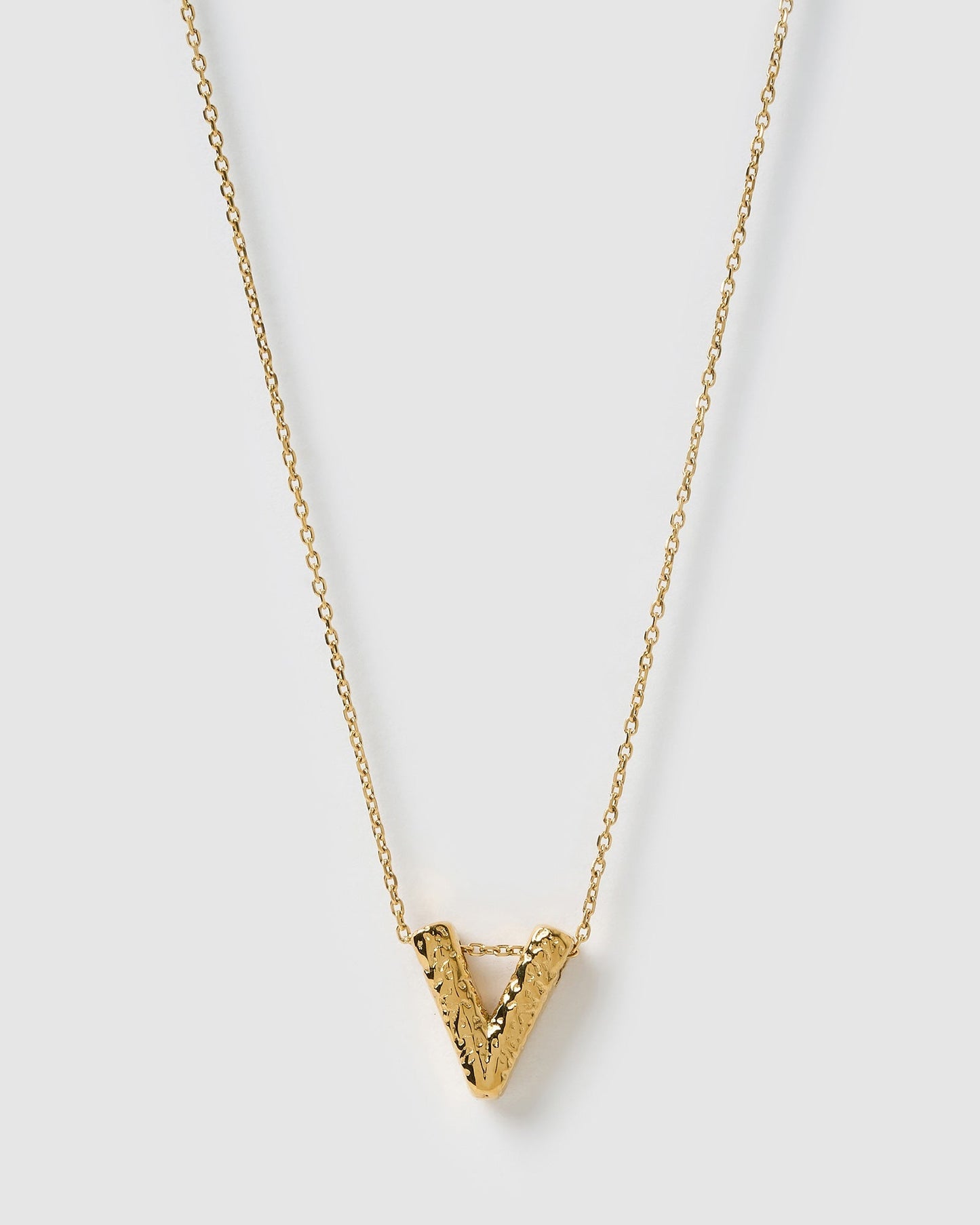 Statement Gold Letter Necklace