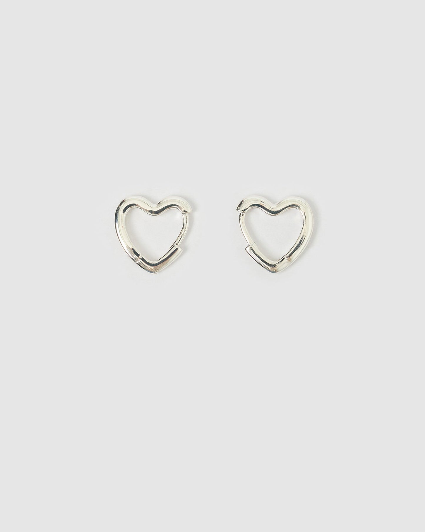 Sweetheart Silver Earrings - Small