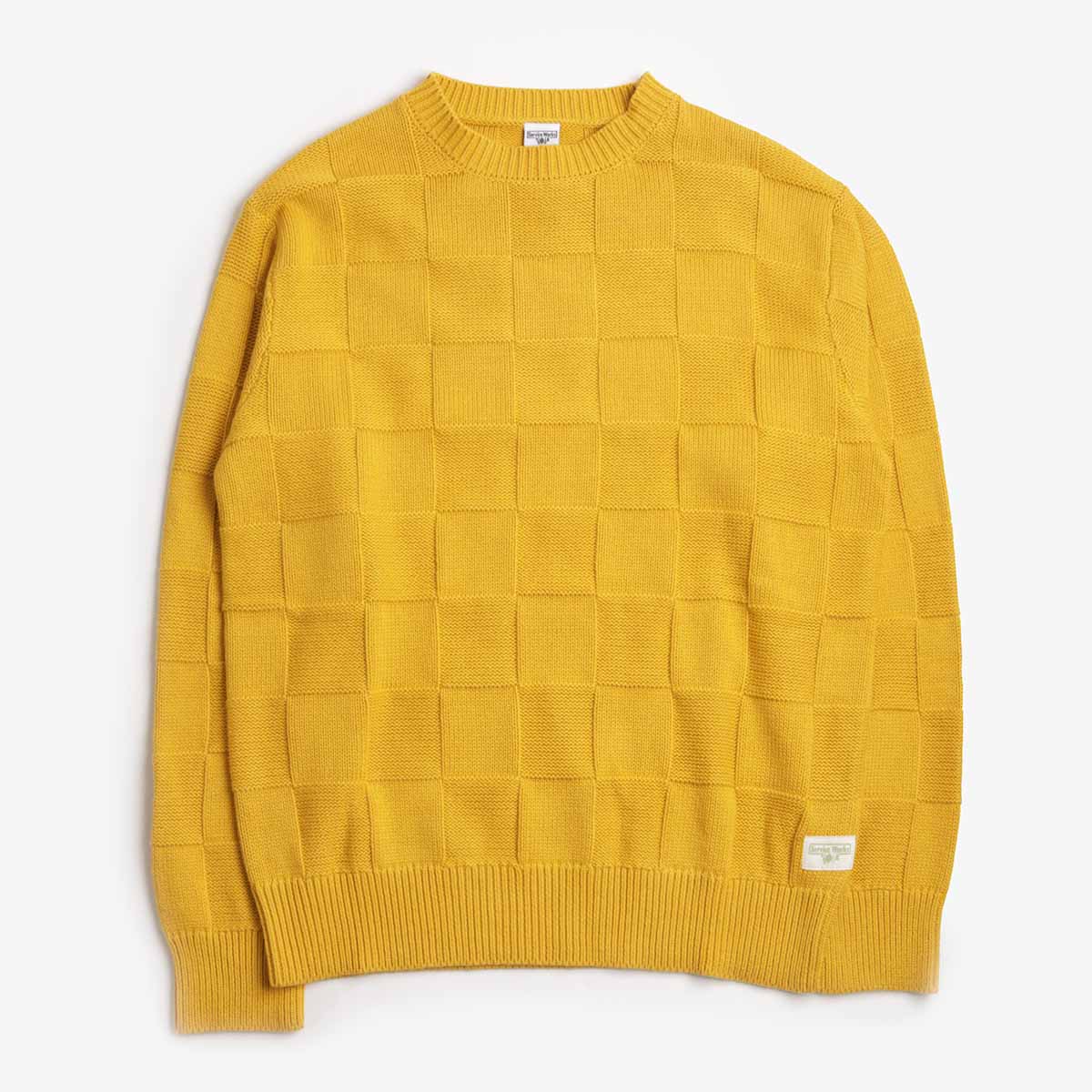 Service Works Check Knit Crewneck