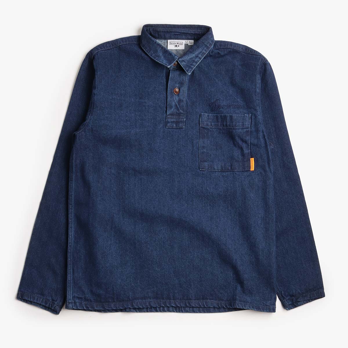 Service Works Denim Script Popover Jacket