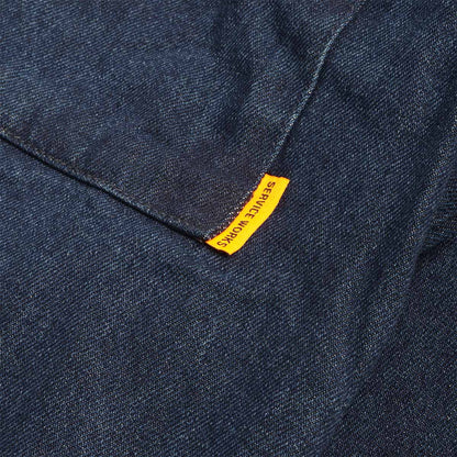 Service Works Denim Script Popover Jacket