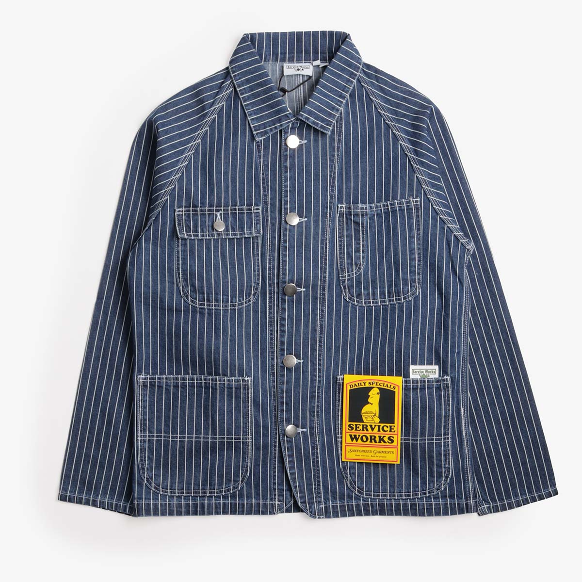 Service Works Pinstripe Denim Coverall 2.0 Jacket