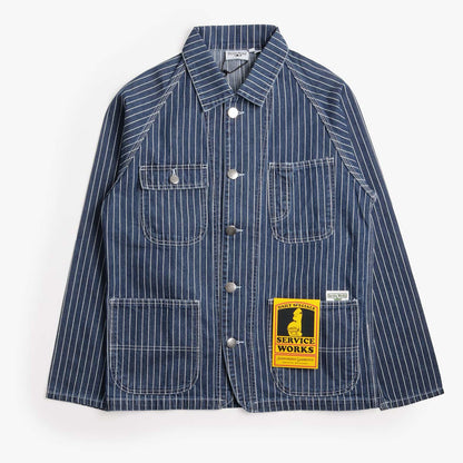 Service Works Pinstripe Denim Coverall 2.0 Jacket
