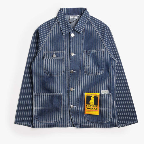Service Works Pinstripe Denim Coverall 2.0 Jacket