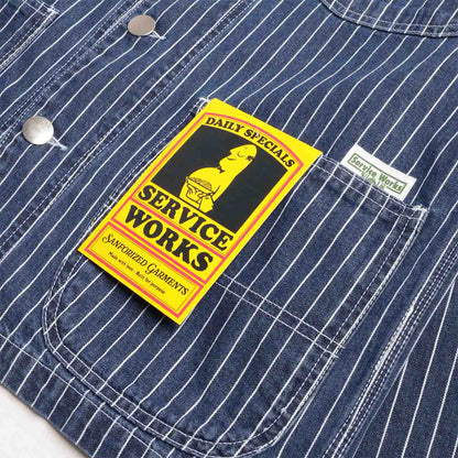 Service Works Pinstripe Denim Coverall 2.0 Jacket