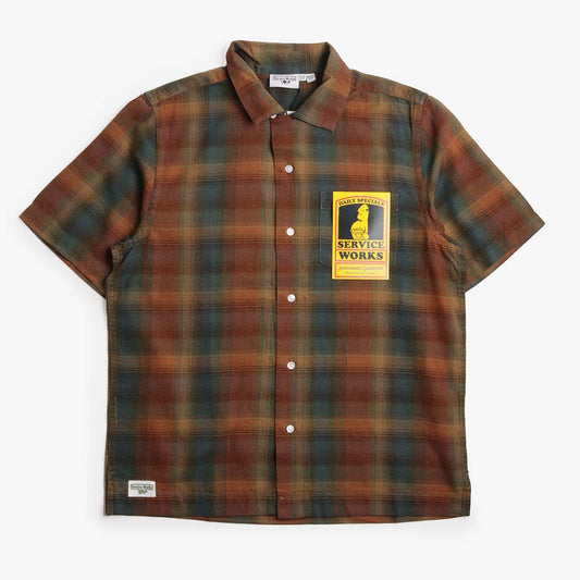 Service Works Plaid Resort Shirt