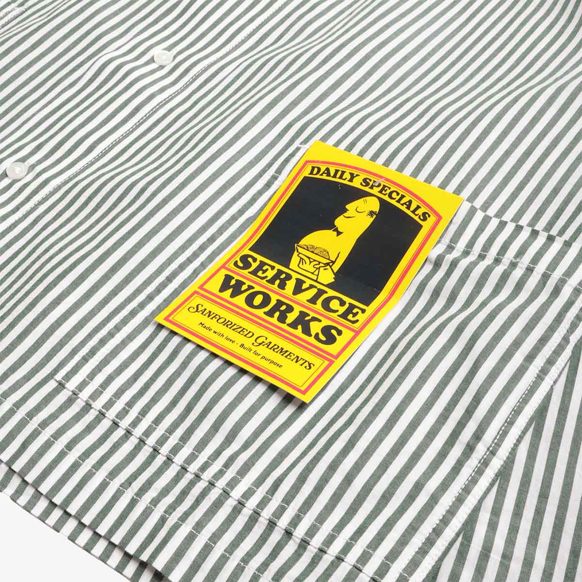 Service Works Poplin Stripe Waiter Shirt
