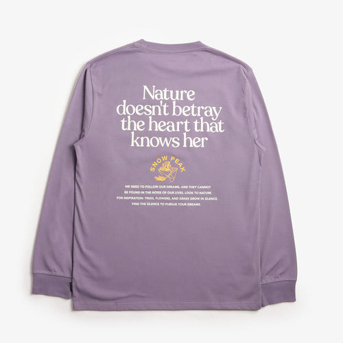 Snow Peak Living With Nature Long Sleeve T-Shirt