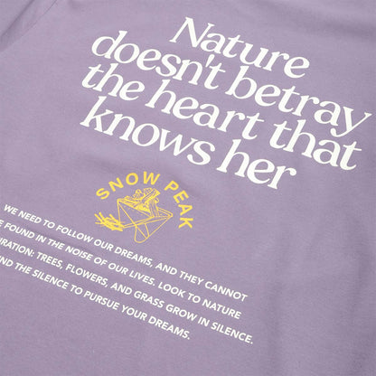 Snow Peak Living With Nature Long Sleeve T-Shirt